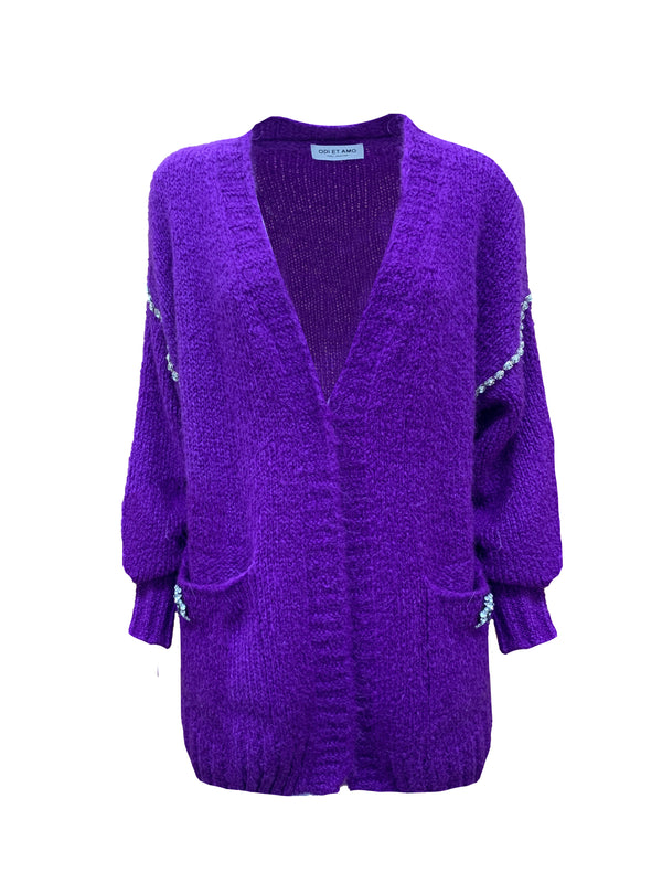 CARDIGAN APPL.GIOIELLO