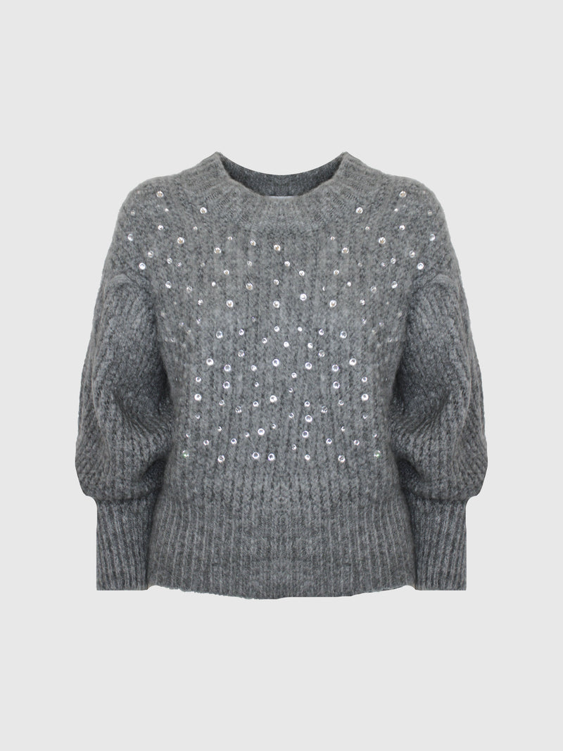 PULL OVER PIOGGIA STRASS CRYSTAL