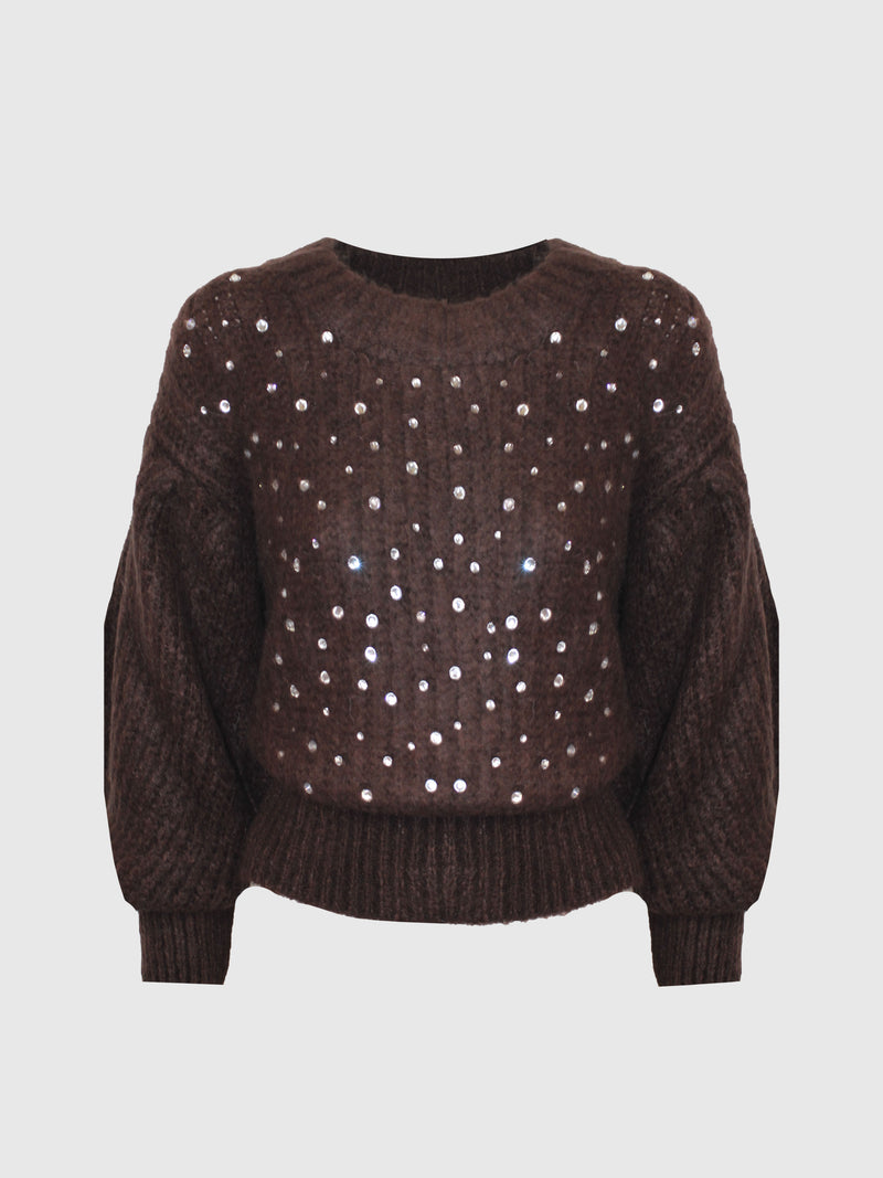 PULL OVER PIOGGIA STRASS CRYSTAL