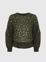 PULL OVER PIOGGIA STRASS CRYSTAL