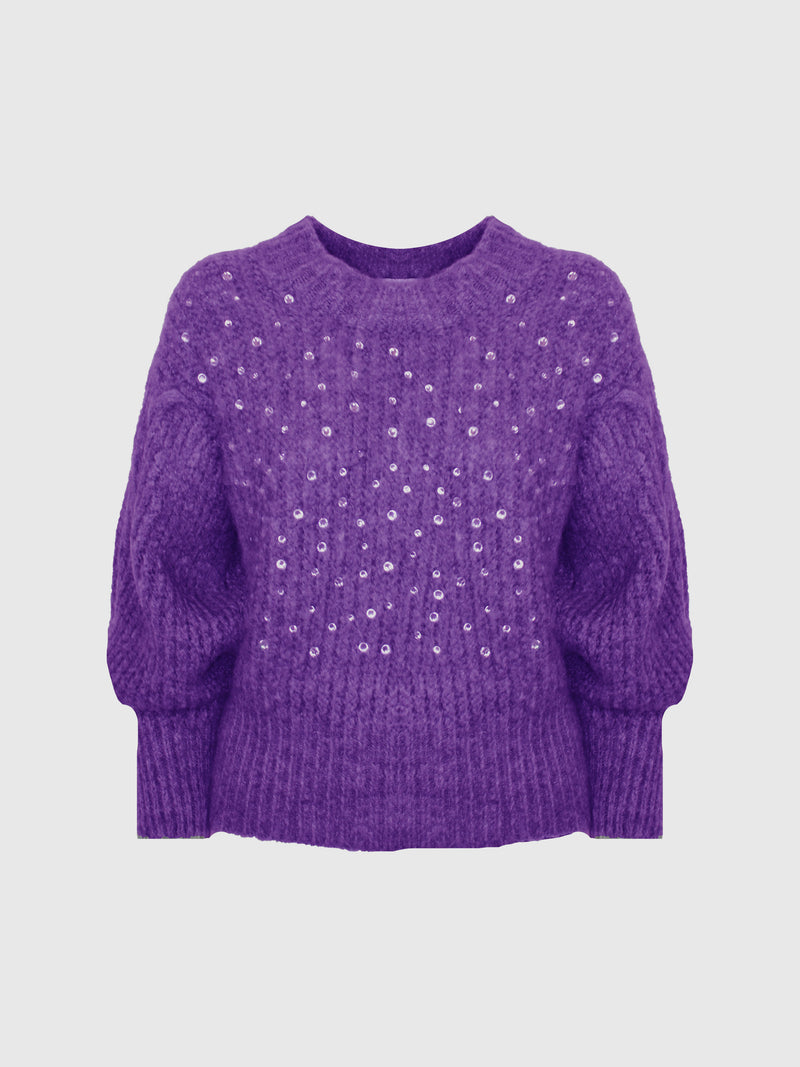 PULL OVER PIOGGIA STRASS CRYSTAL