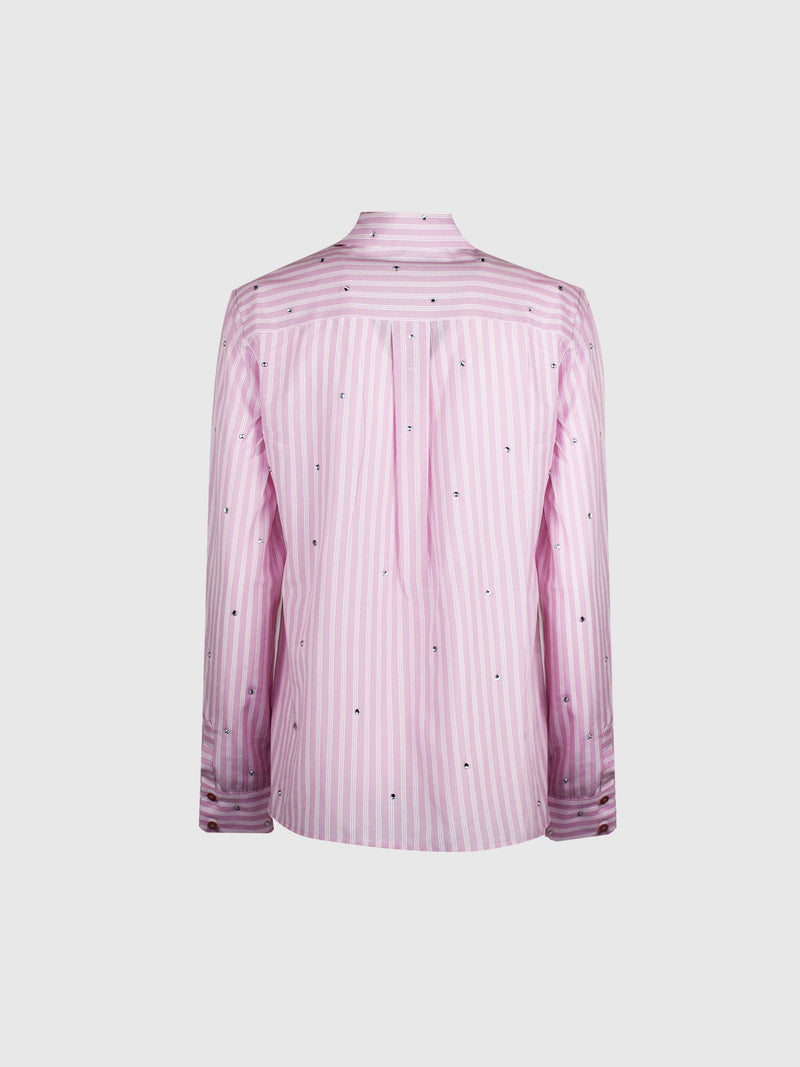 CAMICIA STRIPES STRASS