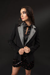 BLAZER TESSUTO TECNICO APPL.STRASS