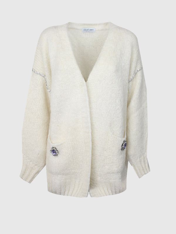 CARDIGAN APPL.GIOIELLO