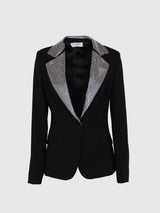 BLAZER TESSUTO TECNICO APPL.STRASS