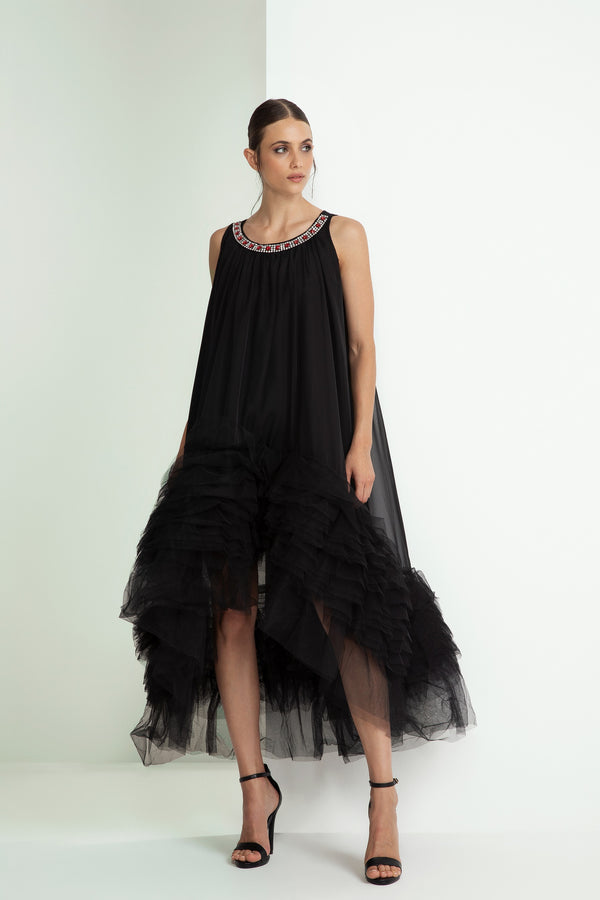 ABITO TULLE COLLANA PIETRE