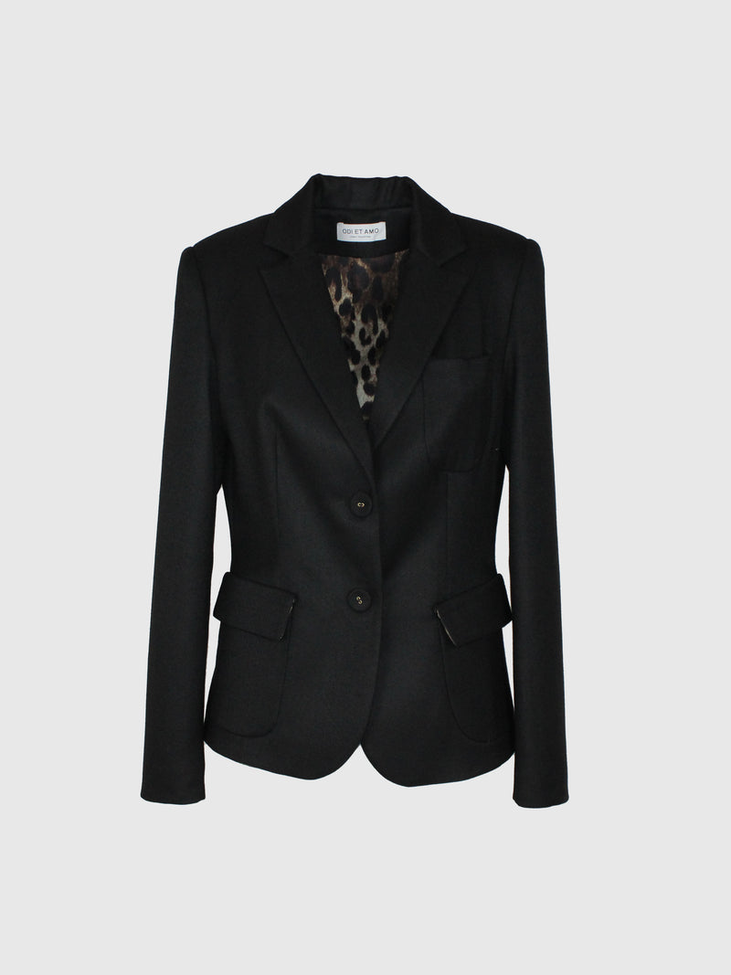 BLAZER DUE BOTTONI INTERNO CONTRASTO